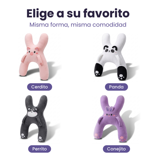 Almohada de auto que sujeta su cabeza y cuello